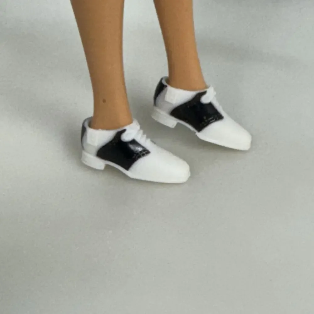 Sold! $9.05 Barbie Doll Black & White Saddle Shoes